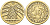 ГЕРМАНИЯ 10 РЕНТЕНПФЕННИГОВ 1924 D KM 33, J. 309, Weege 8 алюминиевая бронза 212-752