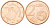 КИПР 2 ЕВРОЦЕНТА 2009 ДВА МУФЛОНА KM 79 сталь плакированная медью UNC 100-348