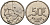 Бельгия 50 франков 1989 Belgie, Бодуэн I (1951-1993) KM 169 никель 4601-122