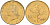 Италия 20 лир 1991 R, дубовый лист KM 97.2 алюминиевая бронза  UNC  4594-828