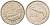Мальта 10 центов 1986 золотая макрель KM 76 медно-никель 4588-154