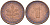 ФРГ 1 пфенниг 1974 F KM 105, J. 380 сталь плакированная медью 4532-565