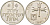 Израиль 1 лира 1975 JE5735, без звезды Давида KM 47.1 медно-никель 4512-624