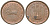 Индия 1 пайс 1950 монетный двор знак ромб - Бомбей KM 1 бронза aUNC 4582-644