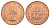 ЮАР 1 пенни 1960 Елизавета II (1952-2022), парусник KM 46 бронза UNC 36-221