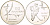 Финляндия 50 марок 1982 K-T, чемпионат мира по хоккею KM 60 серебро UNC 1520-435