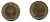 Великобритания 1/2 пенни 1974 Елизавета II (1952-2022) KM 914, Spink 4239 бронза 4110-1715
