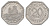Нюрнберг трамвайный (транспортный) жетон в 20 пфеннигов ND (1920-1921) пятиугольная башня Men05 19256.12, Men18 24102.12 алюминий aUNC 3459-517