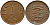 Гернси 1/2 пенни 1971 Елизавета II (1952-2022), герб KM 20 бронза 58-159