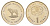 Македония 1 денар 1995 50 лет ФАО KM 5a медь цинк никель UNC 212-417