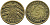 Германия 5 рентенпфеннигов 1924 F KM 32 алюминиевая бронза 4396-1133