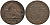 БЕЛЬГИЯ 2 САНТИМА 1847 BELGES KM 4.2 медь 4393-844