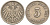 ГЕРМАНИЯ 5 ПФЕННИГОВ 1914 A, KM 11, J. 12 медно-никель 73-1513