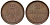 Ганновер 2 пфеннига 1851 B, Эрнст Август (1837-1851) KM 202.1, AKS 124, J. 75 медь 75-1955