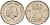 Нидерланды 25 центов 1975 Юлиана (1949-1980) KM 183 никель    4598-515