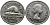 КАНАДА 5 ЦЕНТОВ 1964 БОБЁР, ЕЛИЗАВЕТА II (1952-) KM 57 никель 3336-235