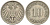 ГЕРМАНИЯ 10 ПФЕННИГОВ 1911 F KM 12, J. 13 медно-никель 31-1125