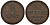 Ганновер 1 пфенниг 1838 B, Эрнст Август (1837-1851) KM 176, AKS 127, J. 53 медь 75-466