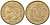 ФИНЛЯНДИЯ 10 ПЕННИ 1970 S KM 46 алюминиевая бронза 192-1034
