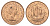 Великобритания 1/2 пенни 1966 Елизавета II (1952-2022) KM 896, Spink 4158 бронза aUNC 4662-1252