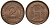 ГЕРМАНИЯ 2 РЕНТПФЕННИГА 1923 A J 307, KM 31 бронза UNC 413-3413