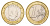 Монако 1 евро 2021 KM 194 биметалл UNC 4654-823