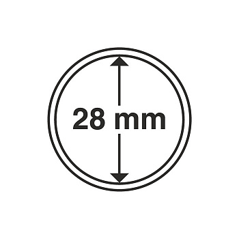 Капсулы круглые – 28 мм, упаковка 10 шт. Leuchtturm. 312236