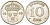 Швеция 10 эре 1938 G, Густав V (1907-1950) KM 780 серебро 116-1157