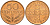 Португалия 50 сентаво 1978  КМ 596 бронза  UNC  M13-15