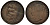 Великобритания 1/3 фартинга 1844 Виктория (1837-1901) KM 743, Spink 3952 медь 1523-1145