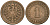 Германия 1 пфенниг 1888 D, Вильгельм I (1871-1888) KM 1, J. 1 медь 4387-213
