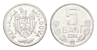 Молдавия (Молдова) 5 бань (бани) 2006 KM 2 алюминий UNC 4694-1046
