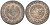 Османская Империя КОПИЯ 5 курушей 1808 AH 1223, Махмуд II (1808-1839) KM 591 белый металл 63-121