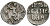 ВЕЛИКОЕ КНЯЖЕСТВО МОСКОВСКОЕ ДЕНГА 1535 - 1547 ИВАН IV ВАСИЛЬЕВИЧ, МОСКОВСКИЙ МОНЕТНЫЙ ДВОР, 0,34 ГР ГиК №43 серебро 262-822