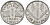 Франция 1 франк 1943 LB, тип Lourde, правительство Виши KM 902.1 алюминий 4142-926