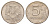 Россия 5 рублей 1997 ММД Y 606 сталь плакированная медно-никелем UNC 3459-634