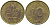 ФРГ 10 ПФЕННИГОВ 1976 J KM 108, J.383 сталь плакированная латунью 98-512