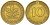 ФРГ 10 ПФЕННИГОВ 1971 J KM 108, J.383 сталь плакированная латунью 3718-743