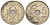 БЕЛЬГИЯ 5 САНТИМОВ 1931 BELGIE, ЗВЕЗДА НАД "5" KM 94 никель латунь 4546-125