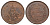 Таиланд 4 атта 1876 CS 1238, Рама V Y 20 медь aUNC 1515-1635