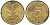 ФРГ 5 пфеннигов 1990 D KM 107, J.382 сталь плакированная латунью 4174-528