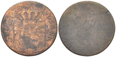ПРУССИЯ 1 ПФЕННИГ XIX ВЕК медь 4380-117