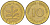 ФРГ 10 ПФЕННИГОВ 1979 J KM 108, J. 383 сталь плакированная латунью 4182-915