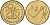 Западная Африка (BCEAO) 25 франков 1994 KM 9 алюминиевая бронзза UNC 4591-227