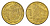 Сербия 1 динар 2010 KM 48 сталь плакированная латунью UNC 4694-1154