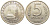 СССР 5 РУБЛЕЙ 1991 ЛМД KM 294, Федорин 2 медно-никель 117-115