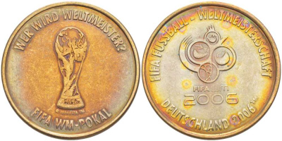 Германия жетон 2006 FIFA, чемпионат мира по футболу в Германии 2006 года 02-015-13