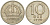 Швеция 10 эре 1944 G, Густав V (1907-1950) KM 813 серебро 116-1165