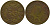 Перу 1/2 соль 1943 S KM 220.3, Schon 23 латунь 4539-335
