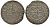 Польша, Эльблонг 1/24 талера (полторак) 1635 Кристина, Шведская оккупация, вес 0,88 гр. KM 43 серебро 1516-1223